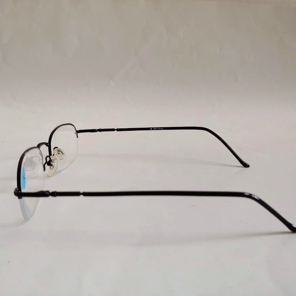 NWT Vintage 90's Rectangle Metal Semi-Rimless Reading Glasses +1.50 (S.Black) - Picture 2 of 4